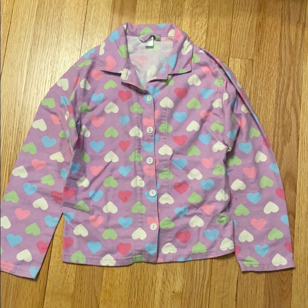 Heart Fleece PJ Shirt